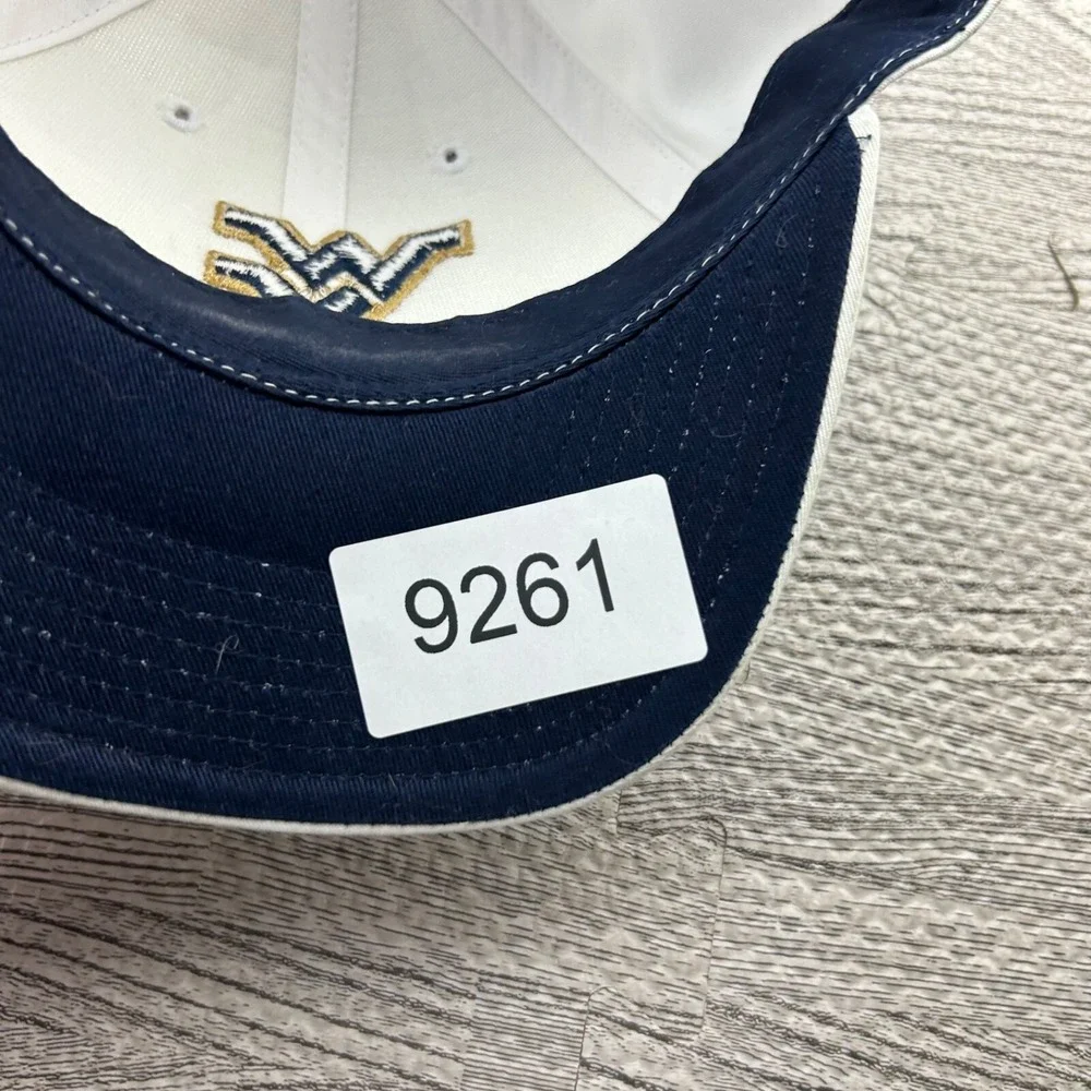 Vintage West Virginia Hat Cap Snap Back Adjustable White Mountaineer University